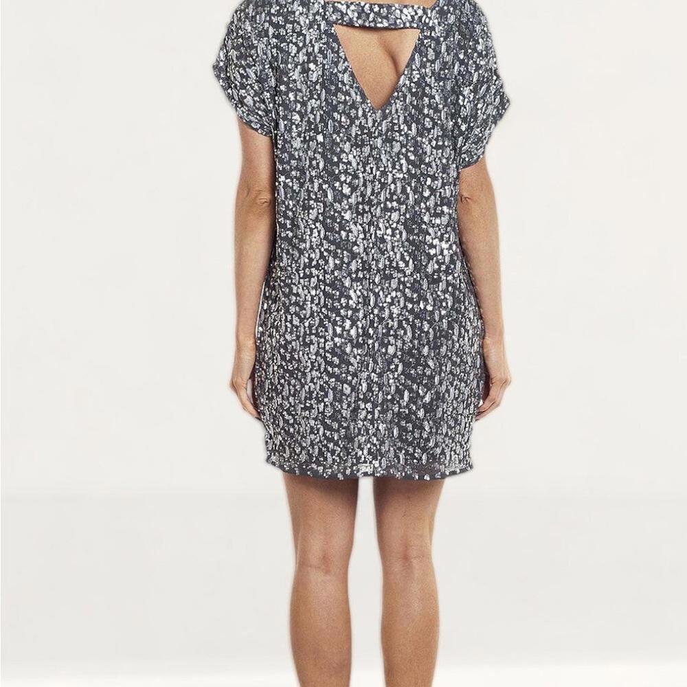 French Connection Aatami Embellished T-Shirt Dress - Picture 2 of 5